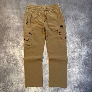 G-Star Raw Women's Cargo Pants XL Tan Brown Elastic Waist Drawstring Jogger